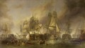 La batalla de Trafalgar de William Clarkson Stanfield